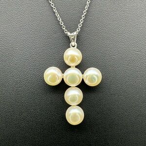 Natural Freshwater 8mm Pearl Pendant on Sterling Silver with 20" Chain